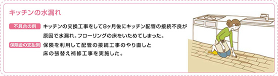 キッチンの水漏れ
