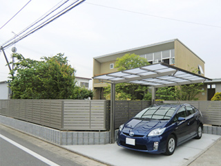 福岡県朝倉郡筑前町　目隠しフェンス工事