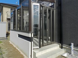 福岡県古賀市の庭・ガーデンにガーデンルームココマを工事した例。おしゃれなガーデンへ。
